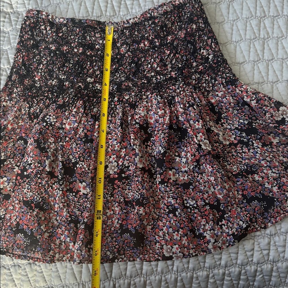Ulla Johnson Eva Silk Mini Skirt in "Tiny Floral" Size 2 - Picture 3 of 6